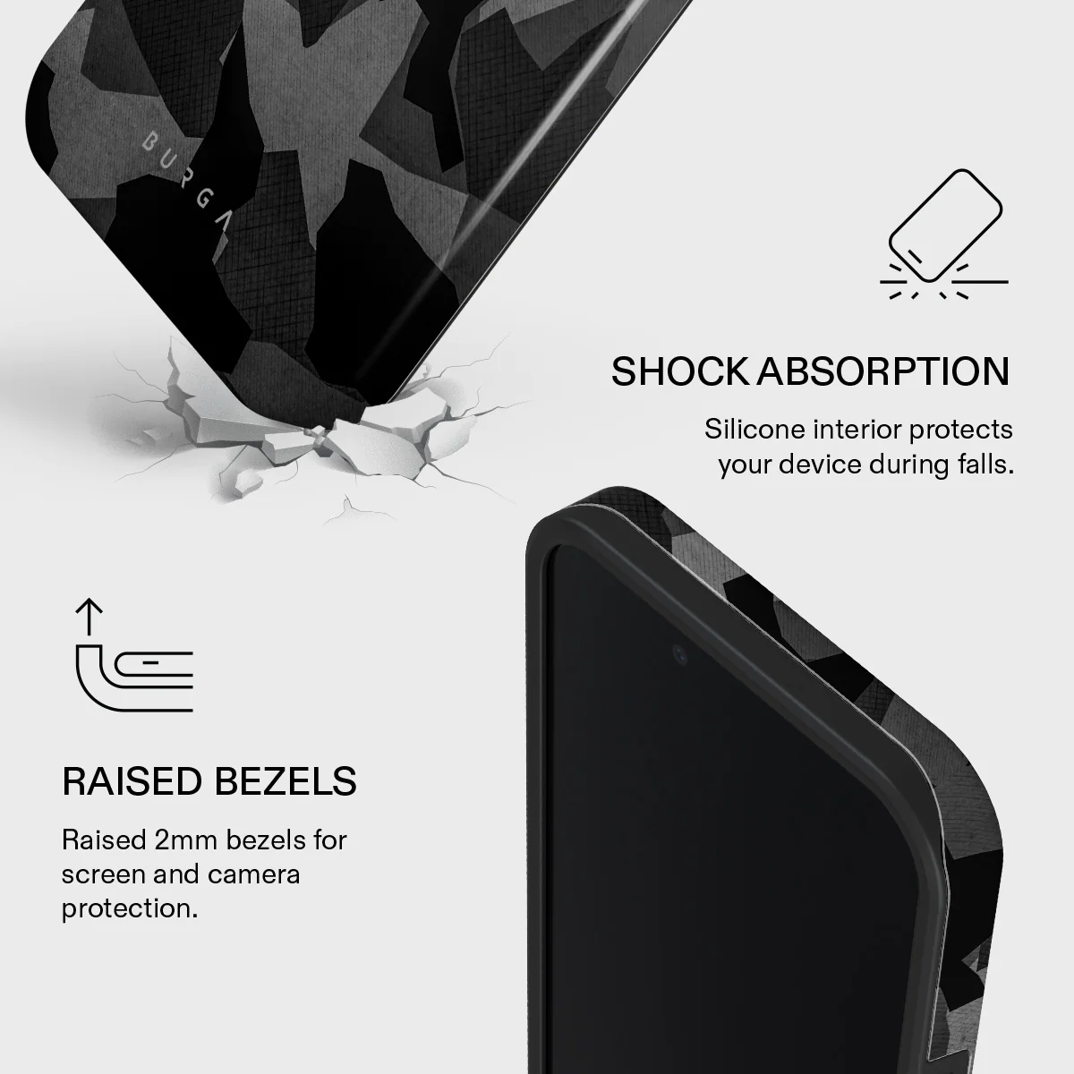 Night Black Camouflage - iPhone 17e Case - Image 4