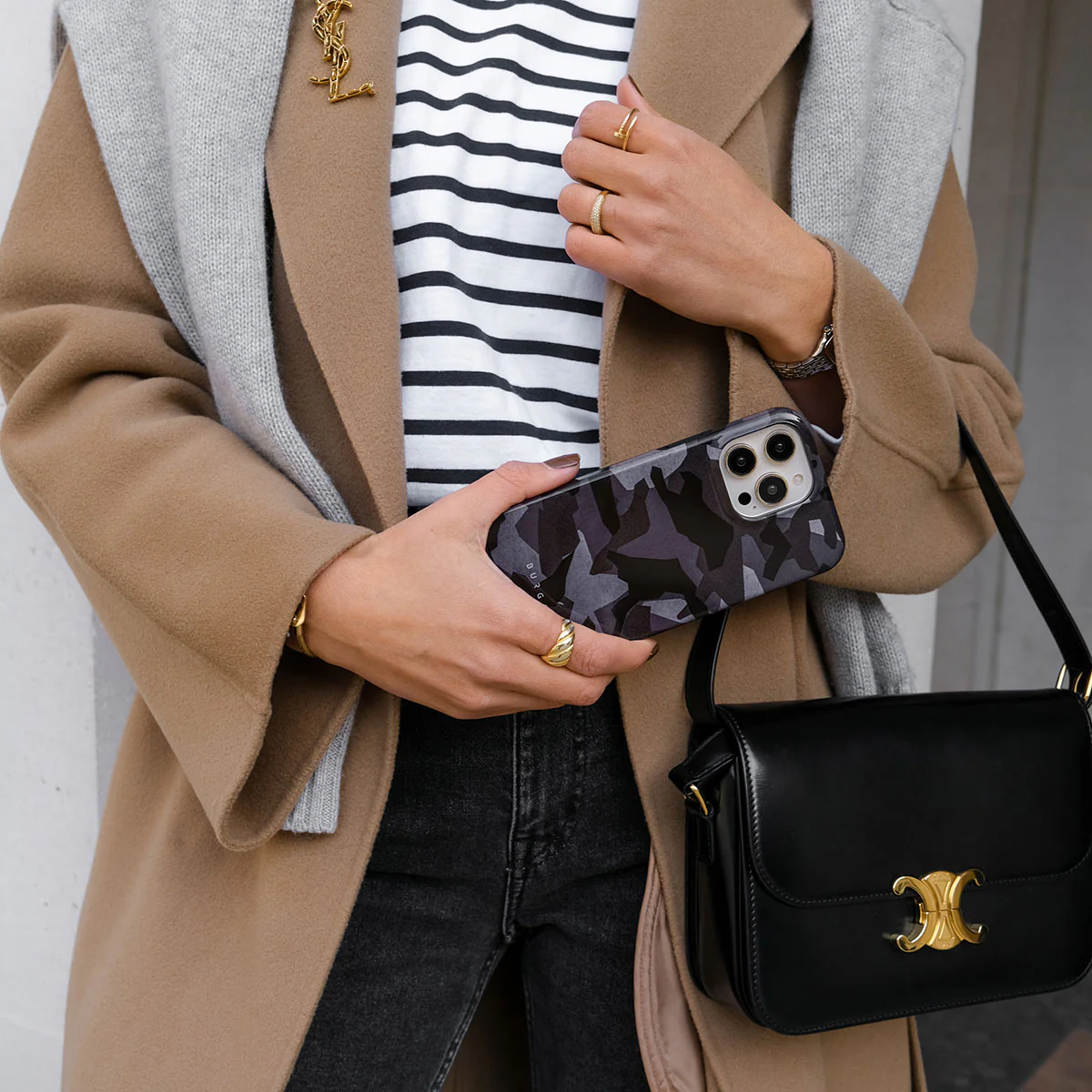 Night Black Camouflage - iPhone 17e Case - Image 8