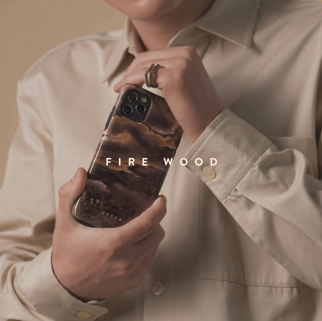 Fire Wood - Brown Marble iPhone 17e Case - Image 5
