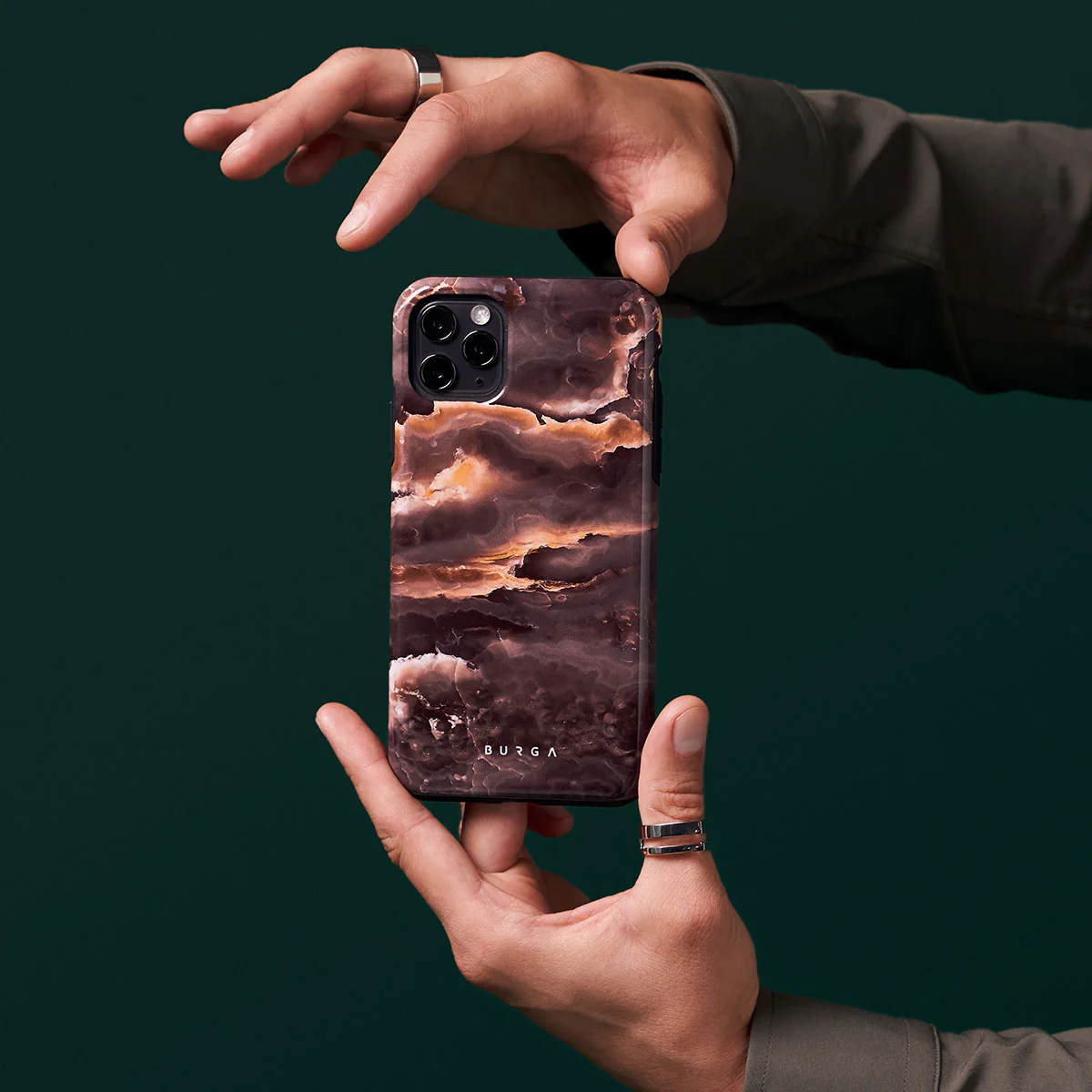 Fire Wood - Brown Marble iPhone 17e Case - Image 7