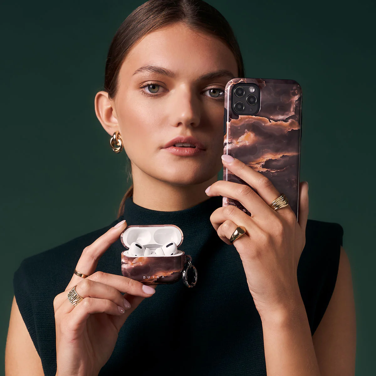 Fire Wood - Brown Marble iPhone 17e Case - Image 8