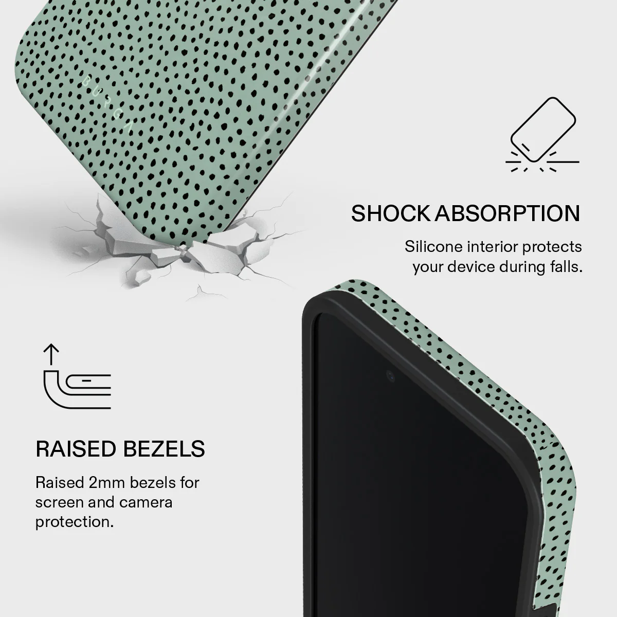 Mint Gelato - Dots iPhone 17e Case - Image 4