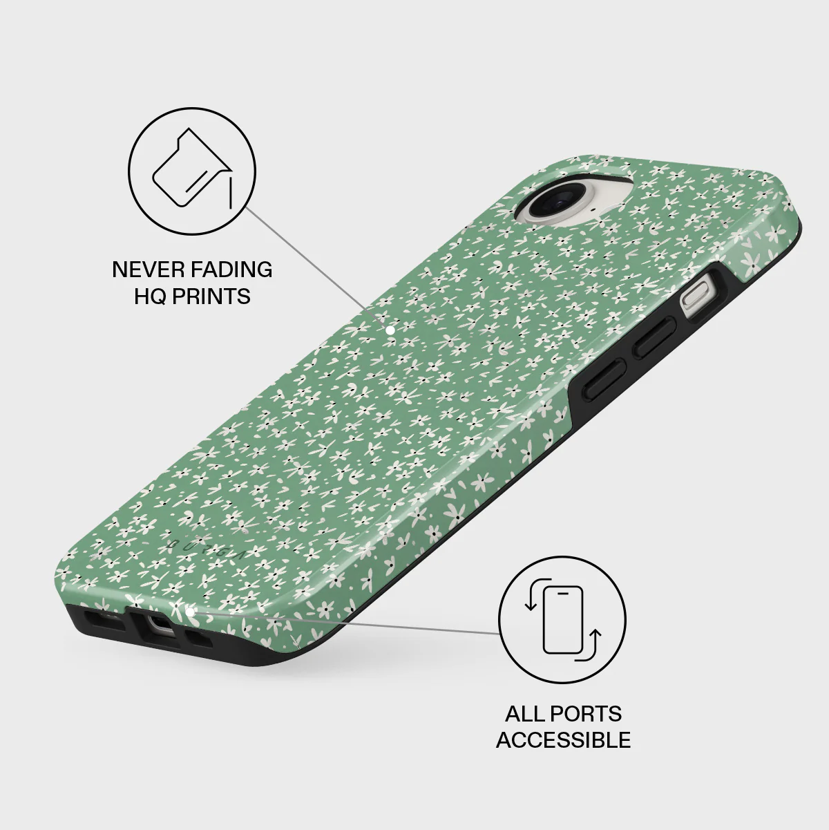Lush Meadows - Floral iPhone 17e Case - Image 3