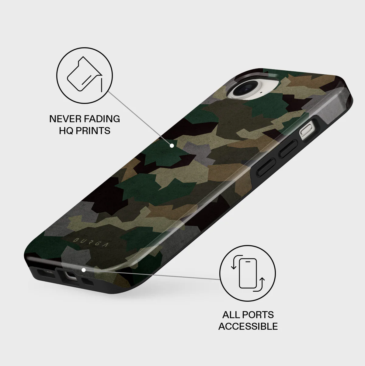 Tropical Green Camo - iPhone 17e Case - Image 3