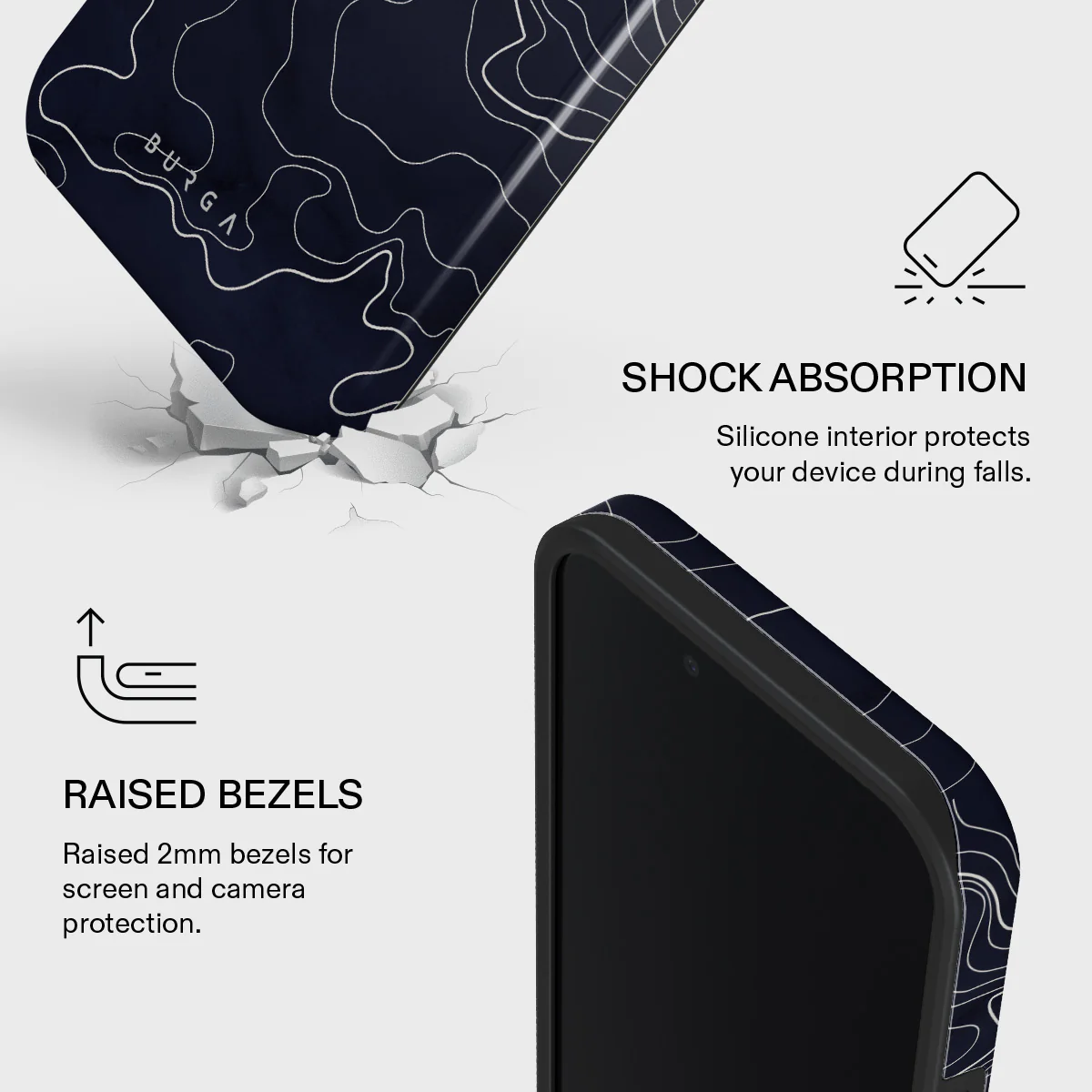 Drifting Shores - Line Art iPhone 17e Case - Image 4