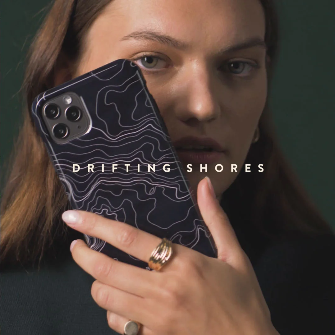 Drifting Shores - Line Art iPhone 17e Case - Image 5