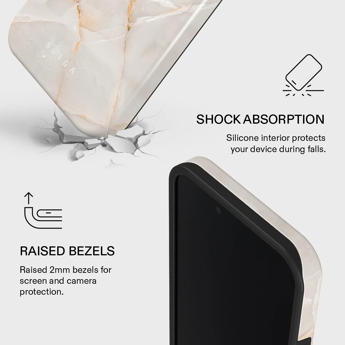 Vanilla Sand - Marble iPhone 17e Case - Image 4