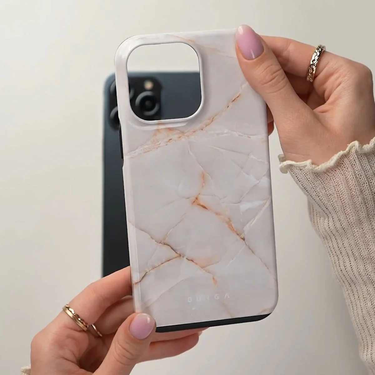 Vanilla Sand - Marble iPhone 17e Case - Image 5