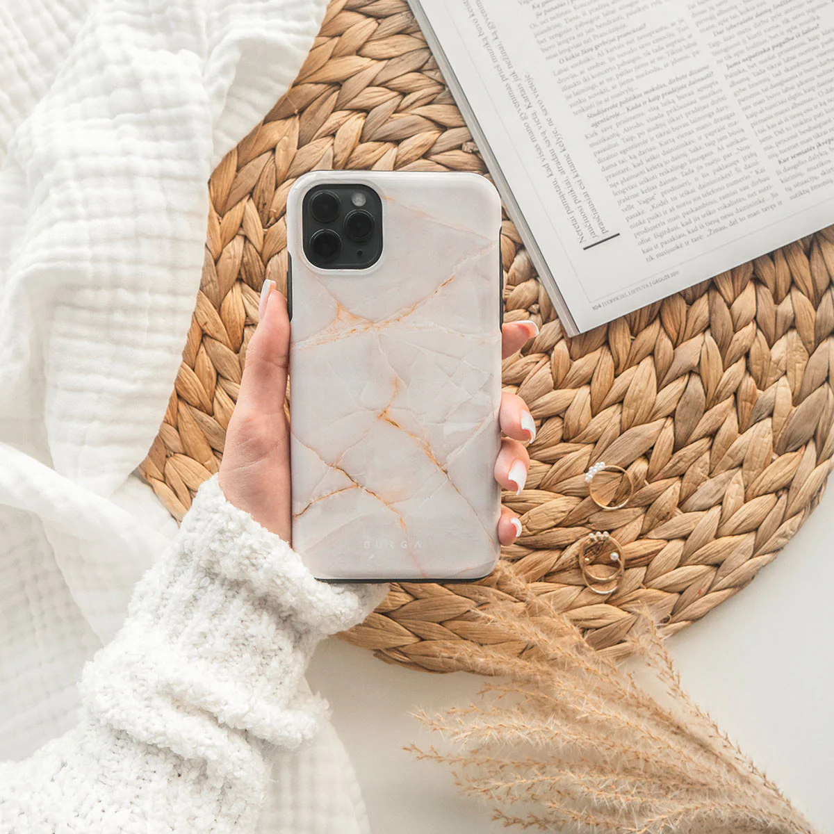 Vanilla Sand - Marble iPhone 17e Case - Image 6