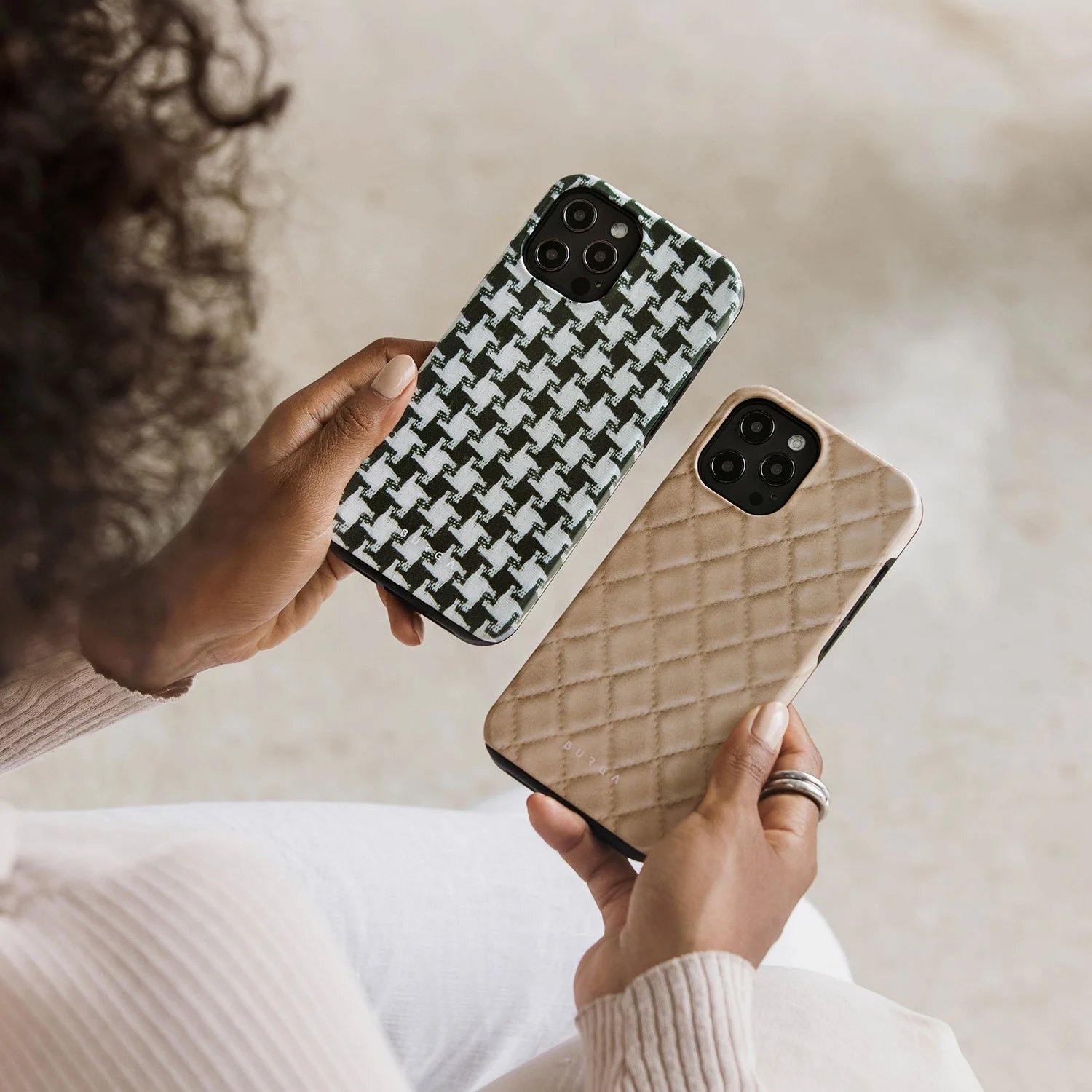 Simply Cream - Quilted iPhone 17e Case - Image 9